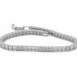 Simulated Diamond Tennis Bracelet -7.5 inches