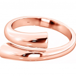 Sterling Silver Rose Gold plated Adjustable Thumb Ring