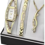 Sekonda Ladies' Gold Plated Bracelet, Pendant and Watch Set