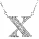 Letter X Pendant Necklace