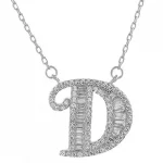 Letter D Pendant Necklace