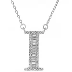 Letter I Pendant Necklace