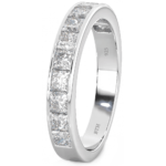 925 Sterling Silver Ladies Half Eternity Band Ring Wedding Engagement Band Ring Code: 171