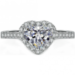 925 Sterling Silver Ladies Heart Cubic Zirconia Solitaire Ring Heart Cubic Zirconia Solitaire Ring Code: 113