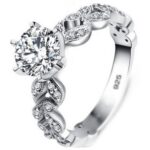 925 Sterling Silver round Cut Wedding Engagement Ring Perfect Vintage Engagement Ring Code: 309