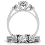 925 Sterling Silver Love Bouquet Engagement Ring Code: 281