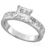 Ladies 925 Sterling Silver Princess Cut Ring Perfect Engagement Ring Code: 266