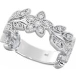Ladies Unique Silver Filigree Flower Ring Code: 286