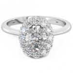 Oval Cut Cubic Zirconia Vintage Engagement ring in 925 Sterling Silver Vintage Wedding Engagement ring in 925 Sterling Silver Code: 150