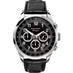 Sekonda Classique Men's Black Leather Strap Watch