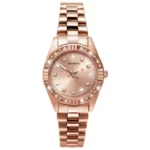 Sekonda Ladies Stone Set Rose Gold Plated Bracelet Watch